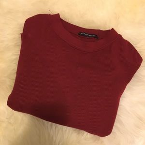 Brandy Melville Abigail Thermal Waffle Long Sleeve